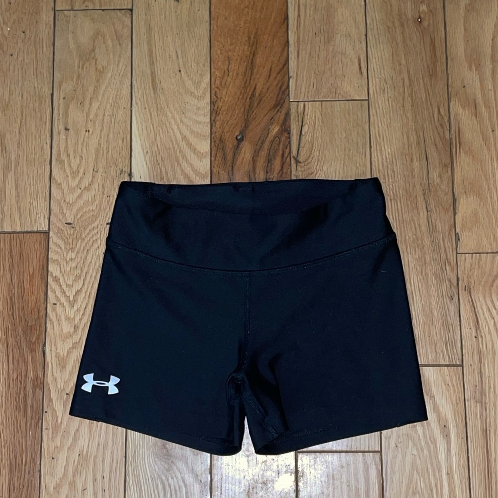 under armour black spandex shorts xs